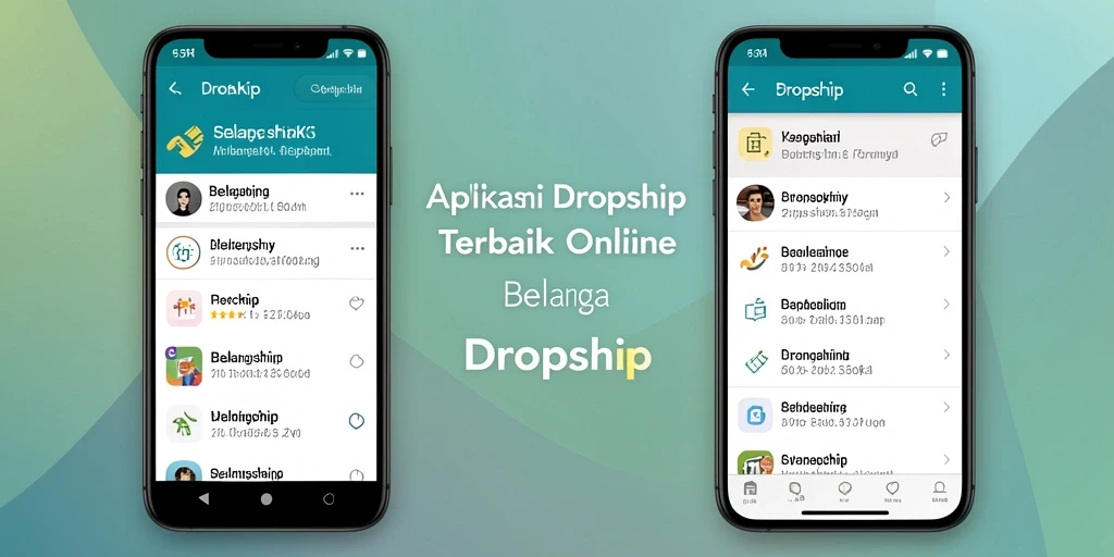 Antarmuka aplikasi 55RK untuk fungsi Dropship yang mudah digunakan.