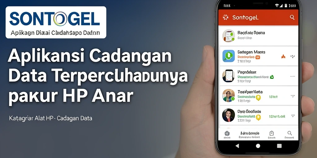 Antarmuka aplikasi SONTOGEL yang sederhana dan fungsional.
