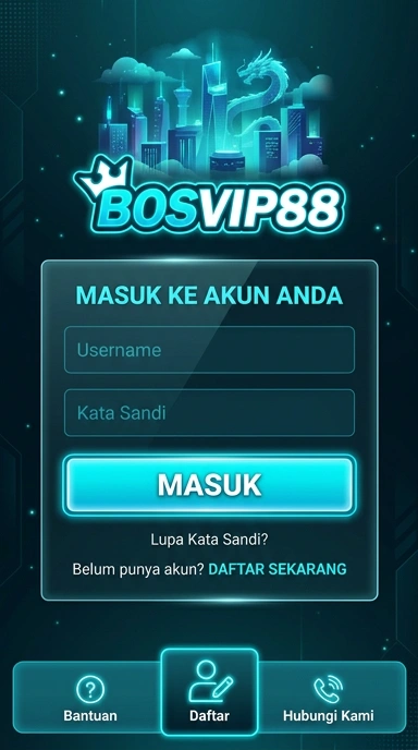 Tampilan halaman login bosvip88